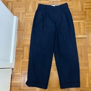 J Crew Navy wide-leg essential pant in Italian city wool blend